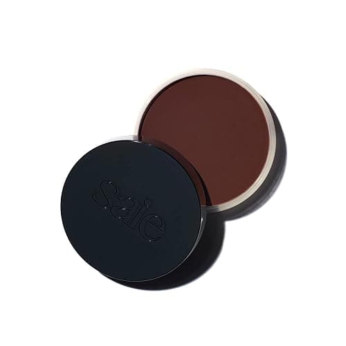 Saie Sun Melt Cream Bronzer - Buildable Balm Face Bronzer for Effortless Sculpting - Cream Contour Enriched with Vitamin C, Nourishing Skincare Ingredients & a Natural Finish - Dark Bronze (1 oz) - Image 1