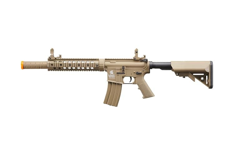 Lancer Tactical Gen 2 SD M4 Polymer (Long Rail)- Full/Semi-Auto Piactinny Rail AEG Rifle with 0.20g BBS, Charger and Battery thumbnail 2