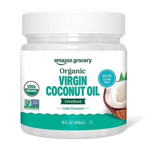 Amazon Grocery, Organic Virgin Coconut Oil, 15 Fl Oz - Image 1