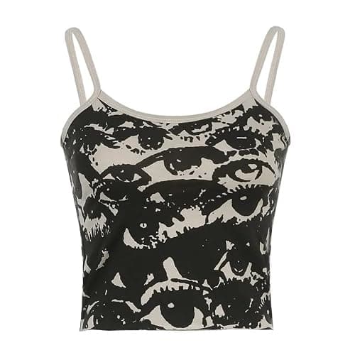 JOLILUNA Whimsy Graphic Baby Tee Fashion Whimsical Clothes for Women Y2k Whimsy Vest Summer 2025 thumbnail 5