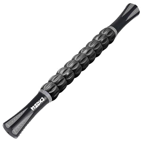 MZDXJ Muscle Roller Massage Roller Stick- Deep Tissue Fascia Blaster for Myofascial Pain Relief, Lymphatic Drainage & Body Sculpting, Handheld Physical Therapy & Recovery Tool (Gray Black-) thumbnail 9