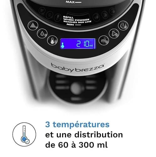 Baby Brezza - Préparateur de Biberons automatique Formula Pro Advanced avec kit entonnoir supplémentaire offert - Noir et Blanc thumbnail 5