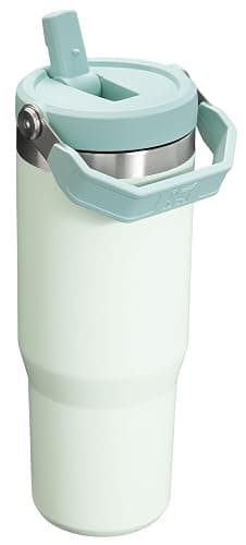 Stanley IceFlow Flip Straw Tumbler with Handle 30 oz | Twist On Lid and Flip Up Straw | Leak Resistant Water Bottle | Insulated Stainless Steel |BPA-Free | Mist - Mist - 30 Ounces thumbnail 3