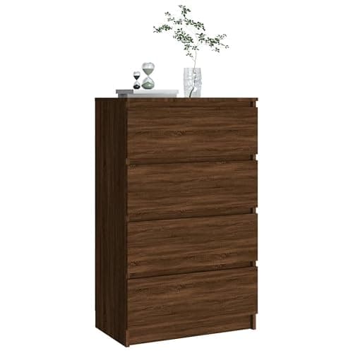 vidaXL Credenza Rovere Marrone 60x35x98,5 cm Legno di ingegneria thumbnail 5