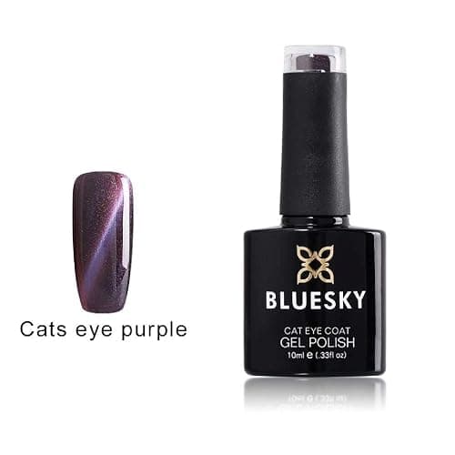 BLUESKY Gel Nail Polish, Cat Eye Coat, Purple, KA865, 10ml Gel Polish (Requires curing under UV/LED Lamp and a Dark Base to obtain effect pictured) thumbnail 4