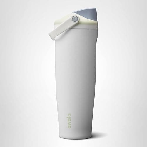 Owala FreeSip Sway Insulated Stainless Steel Water Bottle with Two-Way Spout, Built-In Straw and Bucket Handle, Made for Travel, School, and Sports, 30oz, BPA Free, Leak Proof, Iced Breeze thumbnail 8