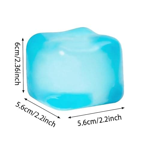 Nice Cube Glow Sensory Cube Toy, TPR Fidget Cube & Glow In Dark Block, for Home Desktop Classroom Office Daily Play, Soft Handheld Squeeze Toy for Kids Adults Relaxation thumbnail 2