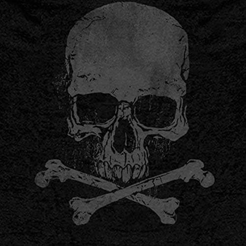 Hot Leathers Men's Skull and Crossbones Zip-Up Hooded Sweatshirt thumbnail 3