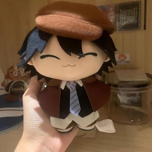 MABAIUDE BSD Chuuya Nakahara Soft Figure BSD Dazai Keychain 7.87'' Anime Ranpo Edogawa Mini Hug Pillow Cushion Sofa Decoration - Image 1