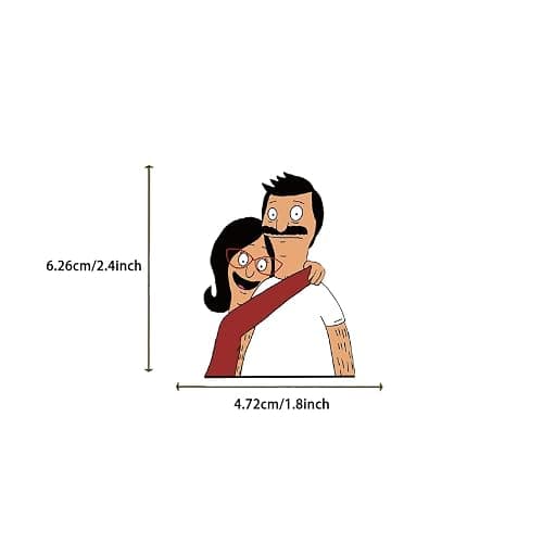 100Pcs Cool Character Bob's Burgers Stickers for Water Bottles Skateboard Luggage Laptop Bumper Waterproof Vinyl Stickers Bulk for Boys Teens Adults (Bob's Burgers) thumbnail 3