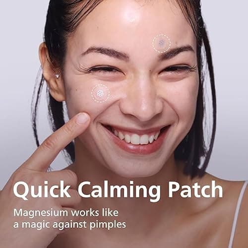 DWEasyDerm Quick Calming Magnesium Patches(20 patches) with Cica Ampoule - Intensive Care, Pimple patches, Hydrocolloid Band, Zits Spot care Overnight Home Care 2-8 hours, New boxs types thumbnail 2