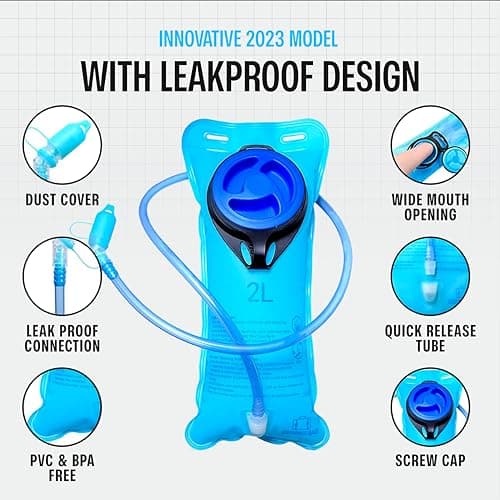 SOJOURNER Rave Hydration Pack Backpack - 2L Water Bladder Included for Festivals, Raves, Hiking, Biking, Climbing, Running and More (Medium) (Laser Holographic - Purple) thumbnail 6
