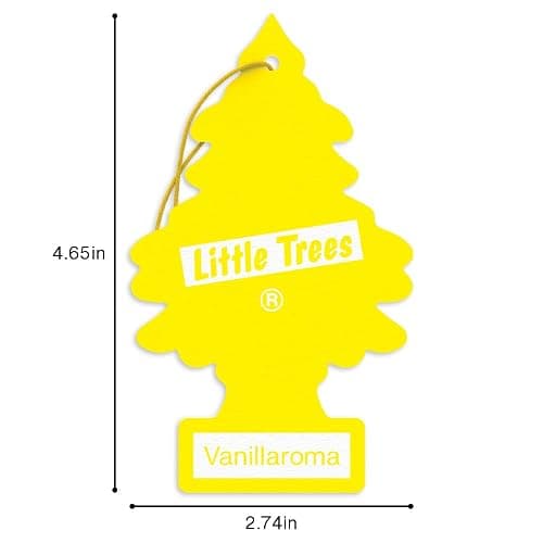 LITTLE TREES Car Air Freshener | Hanging Tree Provides Long Lasting Scent for Auto and Home | 24 Air Fresheners |Vanillaroma thumbnail 6