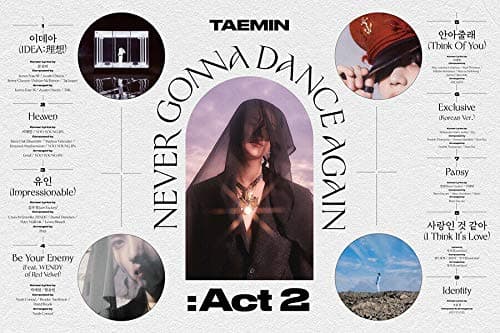 TAEMIN [NEVER GONNA DANCE AGAIN : ACT 2] 3rd Regular Album RANDOM VER. 1p CD+1p Sleeve+1p Photo Book+1p Photo Card +1p Poster(On pack)+1p Unpublished Content+TRACKING CODE K-POP SEALED thumbnail 6