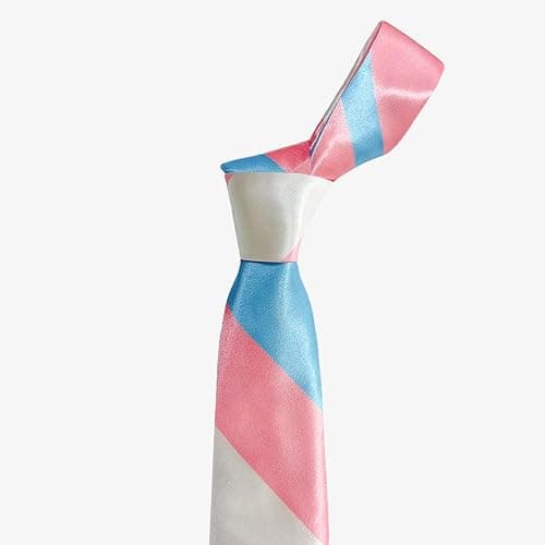 LGBT Pride Men's Tie Gay Rainbow Tie Bisexual Flag Neckties Funny Color Novelty Formal Business Neckties thumbnail 6
