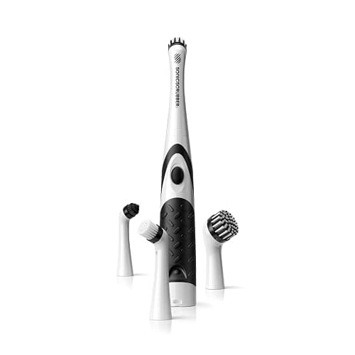 SonicScrubber Household Cleaning Brush - Electric Scrubbing Brush - Home, Kitchen & Bathroom - Removes Mould & Cleans Grout (Washing-Up System) - Image 1