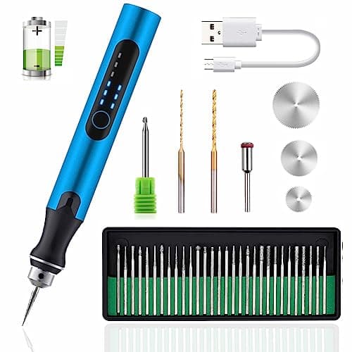 USB Rechargable Engraving Pen with 35bits,Mini Electric Engraver Etching Machines Cordless Rotary Tools Engraved Jewelry Stone Metal Plastic Wood Resin - Image 1