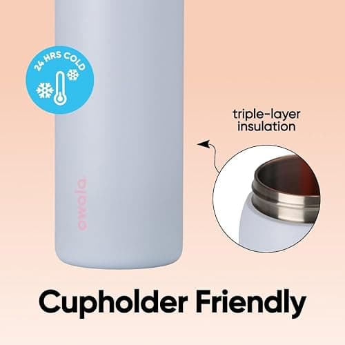 Owala FreeSip Insulated Stainless Steel Water Bottle with Straw for Sports, Travel, and School BPA-Free Sports Water Bottle, 24 oz, Beach House thumbnail 4