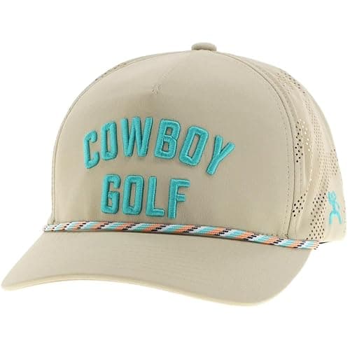 HOOEY Cowboy Golf Adjustable Snapback Hat with Embroidered Logo - Image 1
