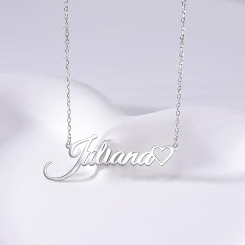 TinyName Custom Name Necklace Personalized 18K Gold Plated Nameplate Customized Jewelry Gift for Women thumbnail 5