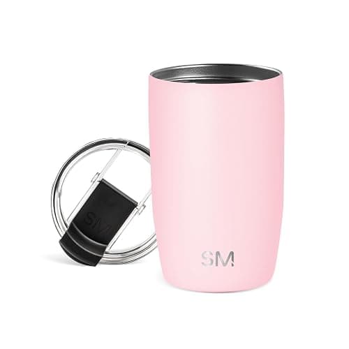 Simple Modern Travel Coffee Mug Tumbler with Flip Lid | Reusable Insulated Stainless Steel Cold Brew Iced Coffee Cup Thermos | Gifts for Women Men Him Her | Voyager Collection | 12oz | Blush - Image 1