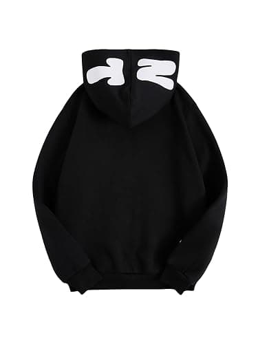 SOLY HUX Boy's Zip Up Hoodies Y2k Letter Graphic Sweatshirt | Long Sleeve, Streetwear Jacket thumbnail 2