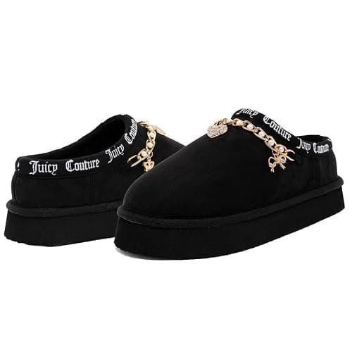 Juicy Couture Women's Cozy Slipper Mule – Plush Indoor Outdoor House Shoe with Memory Foam and Faux Fur Lining thumbnail 6