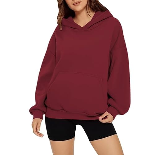 XINGJIAARTS Mockneck Sweatshirt Women Long Sleeve Fleece Top Pullover Hoodies For Women Sweater Shirts With Side Pockets New thumbnail 3