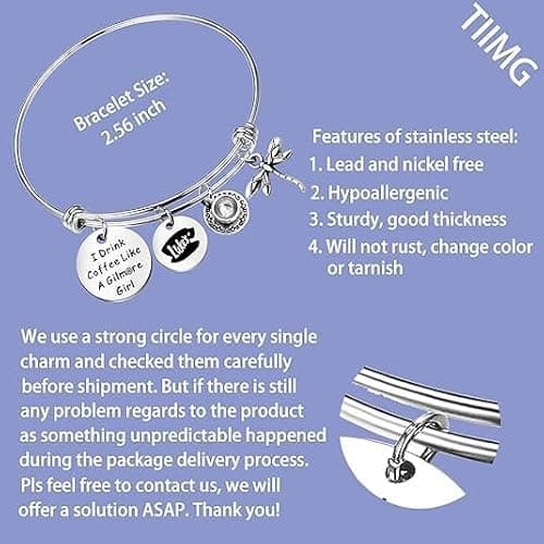 TIIMG Fans Gift I Drink Coffee Gift Coffee Lover Best Friend bracelet (gil-mo bracelet) thumbnail 2