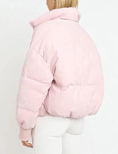 Gihuo Women’s Winter Cropped Puffer Jacket Coat Short Warm Quilted Jacket 2026 thumbnail 3