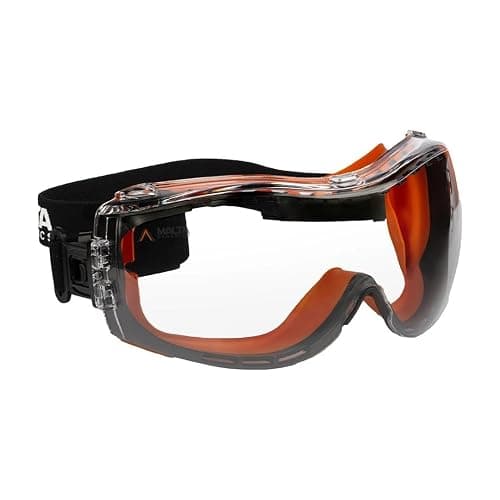 Malta Dynamics APEX Safety Goggles - ANSI Z87 Fog Resistant Safety Goggles for Construction, Anti Scratch Protective Eyewear - Image 1