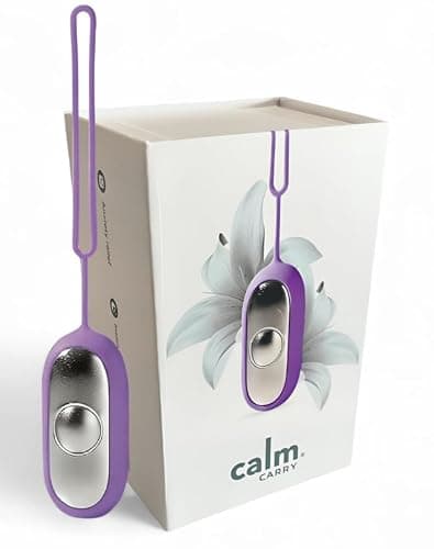 Glowco CalmCarry Sleep Aid Device – Handheld Microcurrent Relaxation Tool, Supports Calm, Focus & Gentle Relief, USB Rechargeable, Portable Wellness Device for Adults & Kids | Purple Calm Carry - Image 1