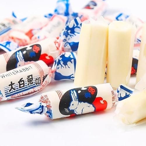 Chinese Candy White Rabbit Creamy Candy 17.7 Oz(500 Gram),White Rabbit Toffee, White Rabbit Cream Gummy Candy, Leisure Candy Snacks, Chewing Fudg, Healthy Desserts (117g (Pack of 1)) thumbnail 3
