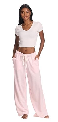 U.S. Polo Assn. Womens Sweatpants with Pockets, French Terry Womens Joggers Wide-Leg Sweats thumbnail 5