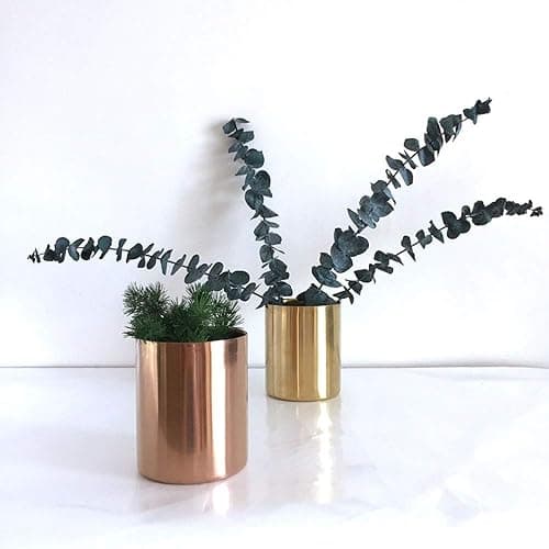 MultiBey Gold Pencil Holder Cup, Luxury Pen Holder Metal Organizer Small Vase, Desk Accessory for Office Home - Gold thumbnail 6