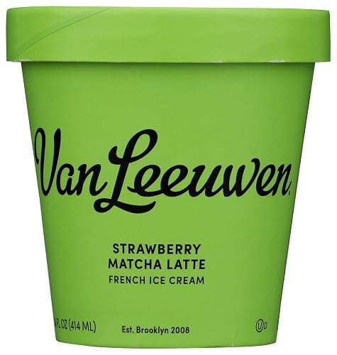 Van Leeuwen Strawberry Matcha Latte Ice Cream, 14 FZ - Image 1