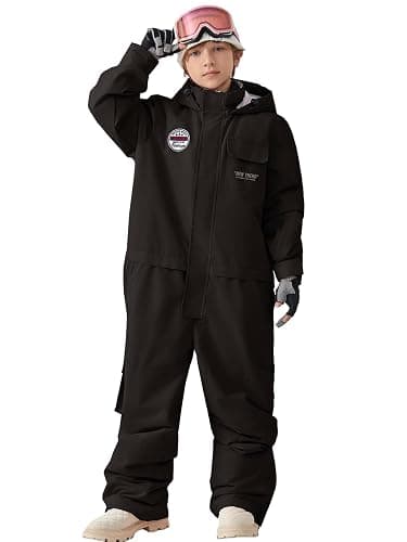 WOWULOVELY One Piece Snow Suit for Kids Toddler Girls and Boys Snowsuit Waterproof Insulated Jumpsuit Coveralls Snowboard thumbnail 5