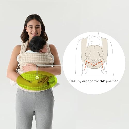 Ergonomic Baby Carrier Newborn to Toddler, Comfort Stylish Cute Easy Use | Good Quality, Secure Fit, Supportive, Lightweight & Breathable, Reduce Back Strain thumbnail 3