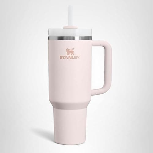 STANLEY Quencher H2.0 Tumbler with Handle and Straw 40 oz Flowstate 3-Position Lid Cup Holder Compatible for Travel Insulated Stainless Steel Cup BPA-Free Rose Quartz 2.0 thumbnail 7