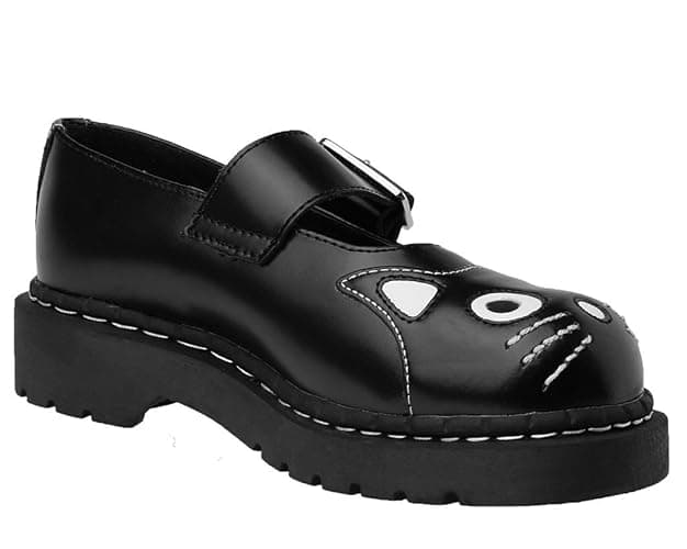 T.U.K. Kitty Cat Mary Jane Shoes for Women, Round Toe Ankle Strap Oxford Shoes thumbnail 4