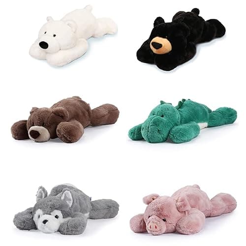 OSOCU® Microwavable & 1.8 LB Weighted Stuffed Animal - Polar Bear Heating Pad with Lavender & Tourmaline - Soothing Warm Heatable Plush Toy for Menstrual Cramps, Muscle Aches, Shoulder Tension thumbnail 9