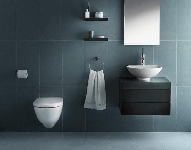 4pcs Matte Black Toilet Paper Holder and Towel Ring Set, Stainless Steel Hand Towel Holder and Towel Hanger with Hardware Pack thumbnail 2