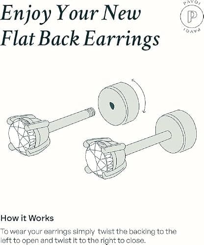 PAVOI 14K Gold Plated Dainty Flat Back Earrings for Women - Hypoallergenic Sterling Silver Posts Helix Cartilage Piercing Jewelry - Emoji Motif Bow Celestial Flatback Gold Stud Earrings Screw Back thumbnail 5