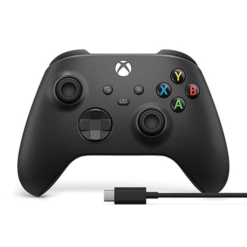 Microsoft Xbox Core Wireless Controller + USB-C Cable – Carbon Black - Image 1