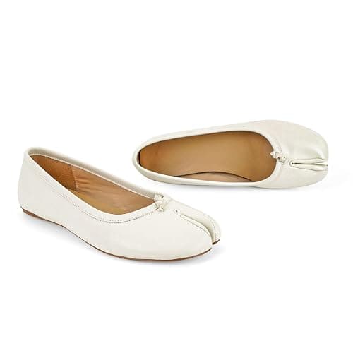 POYOIOR Tabi Shoes Women Split Toe Shoes Wide Width Ballet Flats Comfort Casual Work Shoes for Women Office thumbnail 7