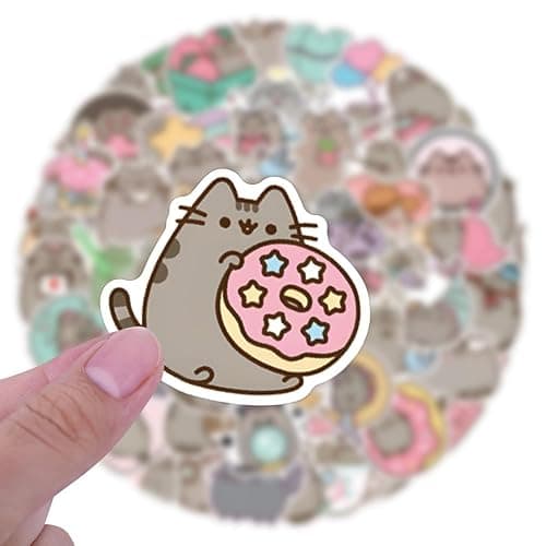 110pcs Cartoon Pushee Stickers for Kids,Vinyl Waterproof Pushee Decal for Water Bottle Laptop Toy Sticker for DIY Decorate Bumper Phone Hard Hat Kids Teens Gifts thumbnail 4