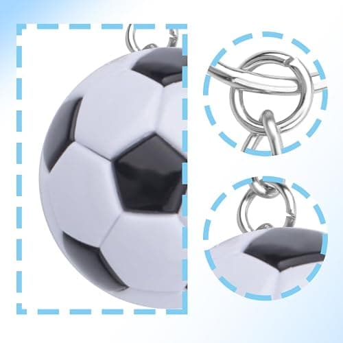 Basketball Soccer Keychain Gifts for Coach Baseball Keyring Accessories for Men Women Party Favors for Women Men thumbnail 3