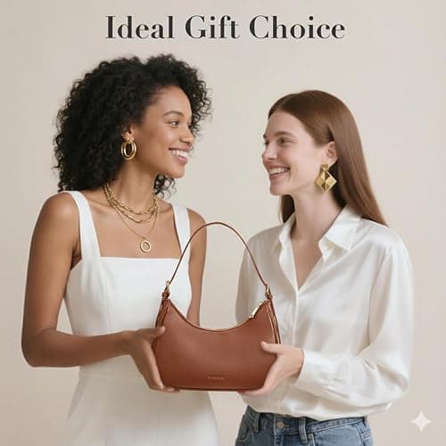 Missnine Purses for Women, Shoulder Bag Small Handbags Vegan Leather Underarm Bags Trendy Hobo Cute Clutch Purse thumbnail 7