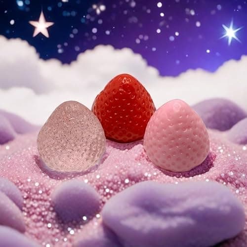 Taba Squishy, Strawberry Fufu Squishy Sensory Toys, Soft Strawberry Squishies Fidget Toys for Kids & Adults, Stress Relief Squeeze Toy Mochi Cute Stuff for Party Favours Birthday Gifts thumbnail 2