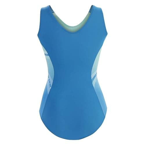 GK Glitz & Glam Gymnastics Leotard for Girls with Matching Scrunchie - CXS (Girls 3-4) - Turquoise thumbnail 3